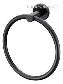 טבעת עגולה למגבת סדרת Mini Black