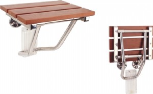 כסא מתקפל למקלחת מעץ דגם נגה