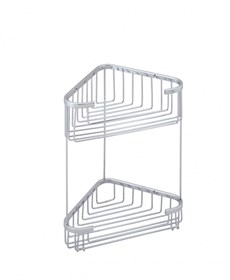 סבוניה רשת BRASS פינתית ישרה כפולה + קולבים