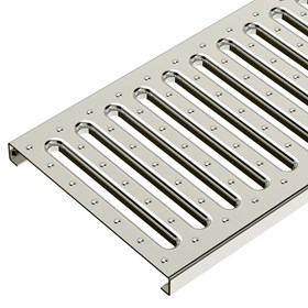 תעלת ניקוז מודולרי  חוץ  100X13X10 ס"מ עם כיסוי ברזל מגולוון